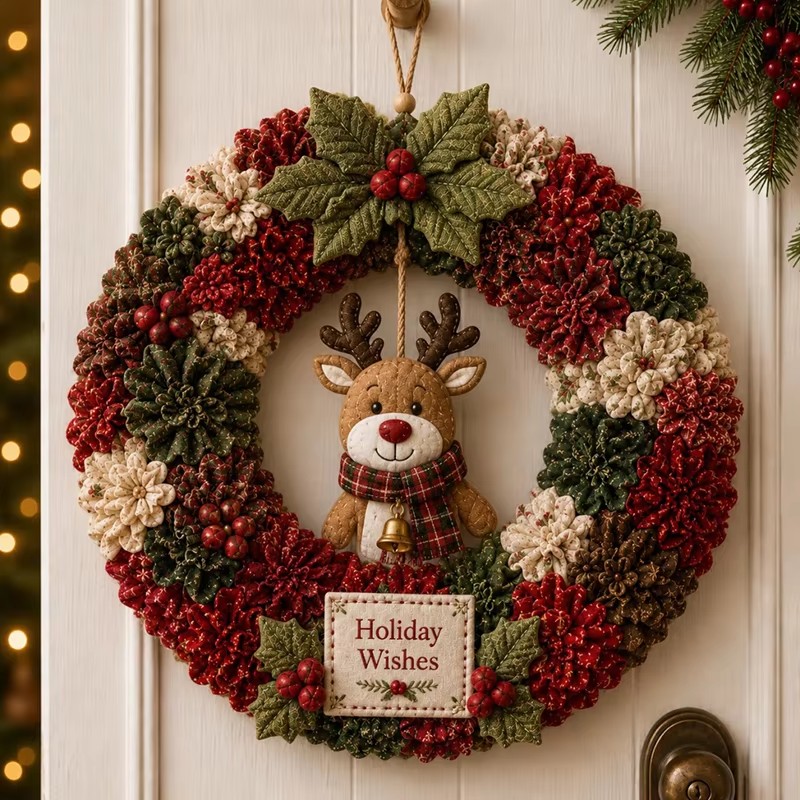 3D Christmas Fabric Poke Art K - Art Craft Kit 评论和价格