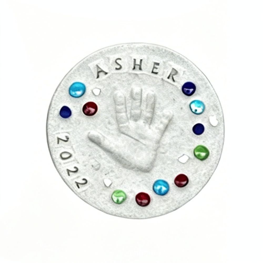 Newborn Keepsake Handprint Foo - Art And Craft For Nursery 评论和价格