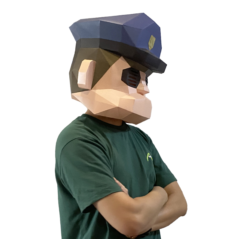 Cartoon Police Mask Paper Mode - Art Craft Cardboard 评论和价格